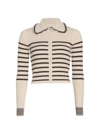 Shop Ulla Johnson Faustine Wool Striped Cardigan at Saks Fifth Avenue