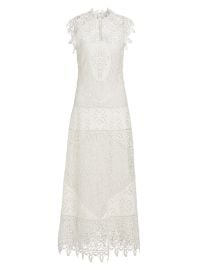 Shop Ulla Johnson Flora Eyelet amp Lace Linen Dress at Saks Fifth Avenue