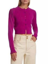 Shop Ulla Johnson Jana Cashmere Cropped Cardigan at Saks Fifth Avenue