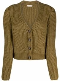 Shop Ulla Johnson greta chunky-knit cropped cardigan with Express Delivery - at Farfetch