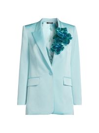 Shop Ungaro Jamie Sequined Floral Appliqu Jacket at Saks Fifth Avenue