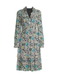 Shop Ungaro Katiana Floral Midi-Dress at Saks Fifth Avenue