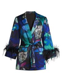 Shop Ungaro Lily Tie-Waist Floral Jacket at Saks Fifth Avenue