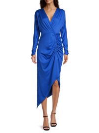 Shop Ungaro Mira Draped Jersey Midi-Dress at Saks Fifth Avenue