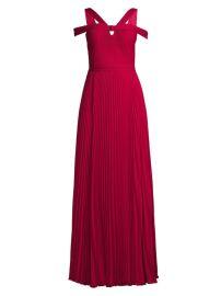 Shop Ungaro Pleated Off-The-Shoulder Gown at Saks Fifth Avenue