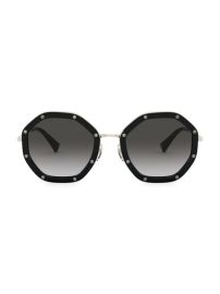 Shop Valentino 52MM Oversized Embellished Sunglasses at Saks Fifth Avenue