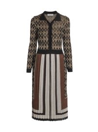 Shop Valentino Branded Bodice Midi-Dress at Saks Fifth Avenue