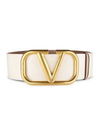 Shop Valentino Garavani VLogo Reversible Leather Belt at Saks Fifth Avenue