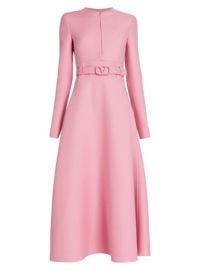 Shop Valentino Long Sleeve Midi Dress at Saks Fifth Avenue