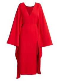 Shop Valentino Silk Cape Dress at Saks Fifth Avenue