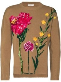 Shop Valentino floral intarsia knit jumper with Express Delivery - at Farfetch