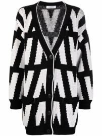 Shop Valentino intarsia-knit cardigan with Express Delivery - at Farfetch