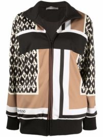 Shop Valentino logo-print panelled jacket with Express Delivery - at Farfetch