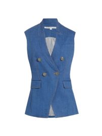 Shop Veronica Beard Amika Denim Vest at Saks Fifth Avenue