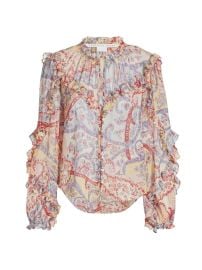 Shop Veronica Beard Andri Silk Blouse at Saks Fifth Avenue