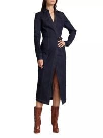 Shop Veronica Beard Arlington Denim Midi-Dress at Saks Fifth Avenue