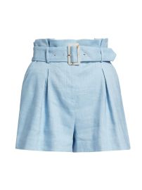 Shop Veronica Beard Ashford Belted Shorts at Saks Fifth Avenue