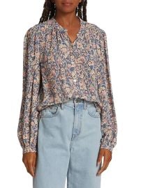 Shop Veronica Beard Ashlynn Printed Top at Saks Fifth Avenue