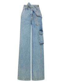 Shop Veronica Beard Belisa Cargo Wide-Leg Jeans at Saks Fifth Avenue