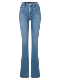 Shop Veronica Beard Beverly Skinny Flare Patch Pocket Jeans at Saks Fifth Avenue