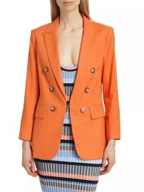 Shop Veronica Beard Bexley Dickey Linen-Blend Blazer at Saks Fifth Avenue