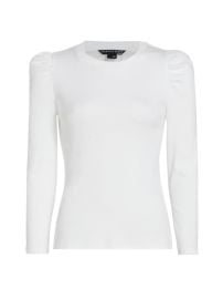 Shop Veronica Beard Britney Cotton Puff-Sleeve Top at Saks Fifth Avenue