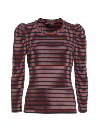 Shop Veronica Beard Britney Striped Cotton Top at Saks Fifth Avenue