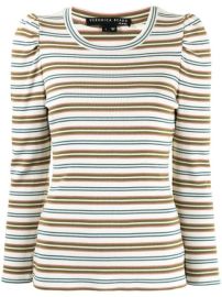 Shop Veronica Beard Britney stripe-print T-shirt with Express Delivery - at Farfetch