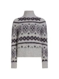 Shop Veronica Beard Chiana Fair-Isle Sweater Saks Fifth Avenue at Saks Fifth Avenue