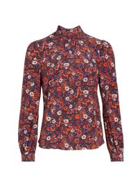 Shop Veronica Beard Chilton Floral Blouse at Saks Fifth Avenue