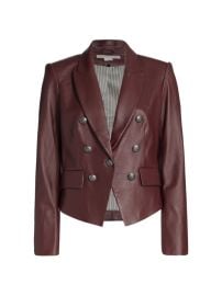 Shop Veronica Beard Cooke Leather Jacket at Saks Fifth Avenue