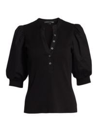 Shop Veronica Beard Coralee Puff-Sleeve Top at Saks Fifth Avenue