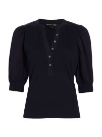 Shop Veronica Beard Coralee Puff-Sleeve Top at Saks Fifth Avenue