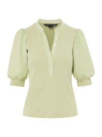 Shop Veronica Beard Coralee Puff-Sleeve Top at Saks Fifth Avenue