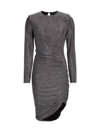 Shop Veronica Beard Cyrus Shimmer Ruched Minidress at Saks Fifth Avenue