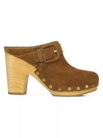 Shop Veronica Beard Dacey Suede Clogs at Saks Fifth Avenue