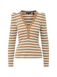 Shop Veronica Beard Dekalb Striped Cotton-Blend T-Shirt Saks Fifth Avenue at Saks Fifth Avenue