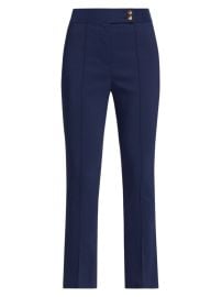 Shop Veronica Beard Dell Pin-Tucked Straight Crop Pants at Saks Fifth Avenue