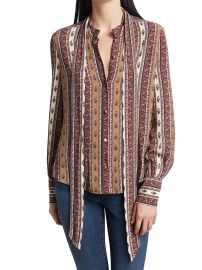 Shop Veronica Beard Elaine Satin Blouse at Saks Fifth Avenue