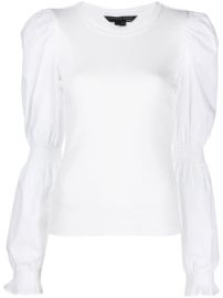 Shop Veronica Beard Fawn puff-sleeve top with Express Delivery - at Farfetch