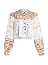 Shop Veronica Beard Fernanda Embroidered Cropped Jacket at Saks Fifth Avenue