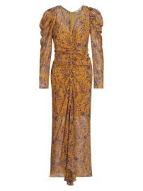 Shop Veronica Beard Ferrara Floral Silk Midi-Dress at Saks Fifth Avenue