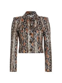 Shop Veronica Beard Fulham Snakeskin Jacket at Saks Fifth Avenue