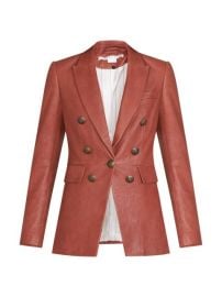 Shop Veronica Beard Gaya Dickey Leather Jacket at Saks Fifth Avenue