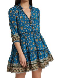 Shop Veronica Beard Hawken Paisley Tiered Dress at Saks Fifth Avenue