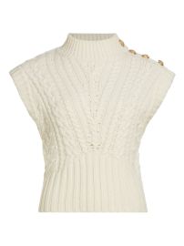 Shop Veronica Beard Holton Cable-Knit Vest at Saks Fifth Avenue