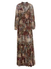 Shop Veronica Beard Isra Printed Silk Maxi Dress at Saks Fifth Avenue