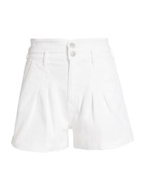 Shop Veronica Beard Jaylen High-Rise Stretch Denim Shorts at Saks Fifth Avenue