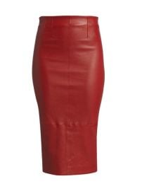 Shop Veronica Beard Kaliyah Leather Pencil Skirt at Saks Fifth Avenue