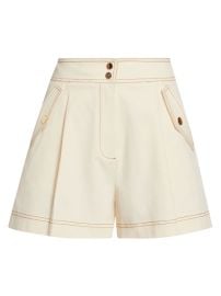 Shop Veronica Beard Keita Canvas Shorts at Saks Fifth Avenue